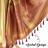 Traditional Kanjivaram Banarasi Silk Saree with Unstitched Blouse