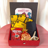 Cozy Comfort: Women's Day Box with Face Mask, Coffee, Scarf & More