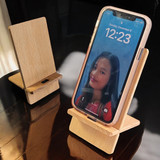 Women's Day Themed Wooden Phone Stand With Custom Name