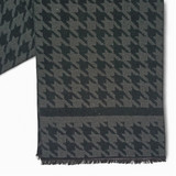 Classic Black & Gray Plaid Men's Winter Muffler