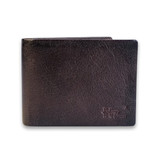 Bi-Fold Leather Wallet for Men – Customized with Zodiac & Engraved Wooden Box