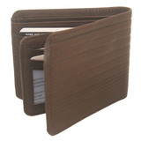 Woods Brown Leather Single-Fold Wallet (Genuine Leather) (WLT-9100)
