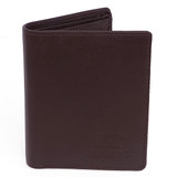 Woops Men's Leather Wallet (Bi-Fold) Dark Brown