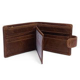 Imperial Leather Bi-Fold Wallet - Dark Brown