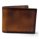 Personalized HZ Brown Wallet with Custom Wooden Box