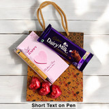 Gourmet Chocolates with Bamboo Pen Gift For Mom