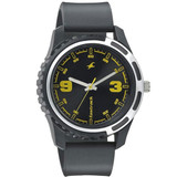 Fastrack Plastic Case Black Dial Analog Watch for Men (3114PP04)