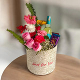 Elegance in a Box: Flowers, Wine, and Chocolate