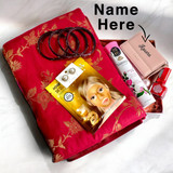 Saree with Cosmetic Gift for Her