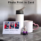Customize Bottle, Mug with Mother's Day Card & Ganesta Statue