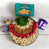 Dried Nuts Tray with Sweet Delights