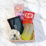 Stylish Mother's Day Gift Set with KitKat, Purse, and Hair Scrunchy