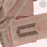 Light Pink Georgette Kurtha Suruwal Piece