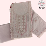 Pink Floral Design Cotton Kurtha Set