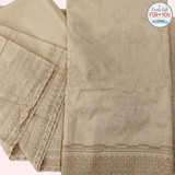 Light Yellow Cotton Kurtha Set Giftmandu