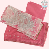 Pink Color Floral Design Cotton Kurtha Set Pink Color Floral Design Cotton Kurtha Set