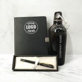 The Executive Collection: Custom Diary, Pen & Aluminum Bottle"