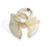 Off-White Bow Designed Hair Band For A Touch Of Elegance
