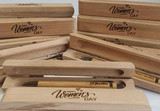 Corporate-Branded Wooden Box and Wooden Pen