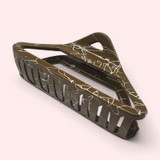 Radiant Trendy Triangular Hair Clip-Brown