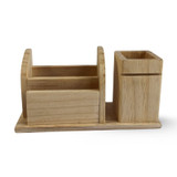 Customized Wooden Desk Organizer with Your Design
