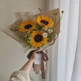 Three Sunflower Bouquet Three Sunflower Bouquet