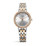 Titan Raga Showstopper Silver Dial Metal Strap Watch for Women
