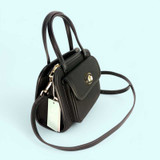 Chrisbella Black Color Handbag with Versatile Adjustable Shoulder Strap Giftmandu