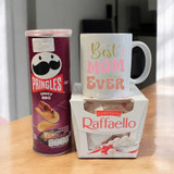 Best Mom Ever Ceramic Mug with Raffaello & Pringle
