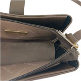 Stylish Chrisbella Coffee Color Handbag with Strap and Button Closure Giftmandu