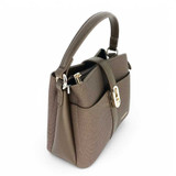 Stylish Chrisbella Coffee Color Handbag with Strap and Button Closure Giftmandu