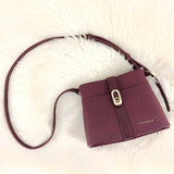 Chrisbella Red Wine Handbag with Strap and Button Closure Giftmandu