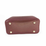 Chrisbella Red Wine Handbag with Strap and Button Closure Giftmandu