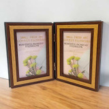 Customizable Double Sided Brown Photo Frame Giftmandu