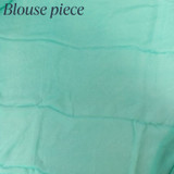 Sea Green Chiffon Saree with Floral Design