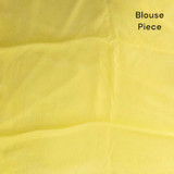Light Yellow Chiffon Saree with Floral Design Giftmandu