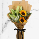 Beautiful Sunflower & Lily Bouquet