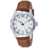Fastrack White Dial Analog Watch for Men (3139SL02)