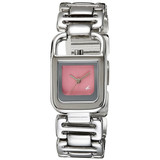 Fastrack Brass Case Pink Dial Analog Watch for Women (6097SM02)