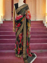 Happy International Mother's Day Gift – Saree with Cadbury Chocolate & Wallet
