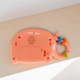 Peach Colour Mini Elephant Piano Toy Giftmandu