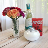 Wine & Wellness Gift – Jacob’s Creek, Carnations in Crystal Vase, Humidifier & Pepero Treats