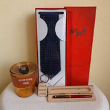 Personalized Gift with Tie & Glass Sipper