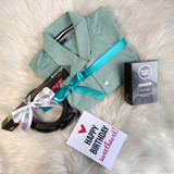 Gent’s Grooming & Style Birthday Gift with XXL T-Shirt & Belt