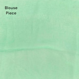 Light Green Chiffon Saree With Golden Border