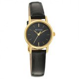 Titan Quartz Analog Black Dial Leather Strap Watch for Women