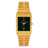 Titan Brass Case Black Dial Analog Watch for Men (9151YM05)