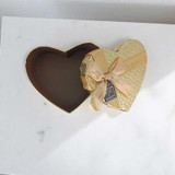 Golden Heart Shaped paper Box-Small