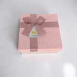 Pink Square Shape Paper Box (Large) Giftmandu
