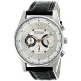 Titan Silver Dial Analog Watch for Men (9322SL01)